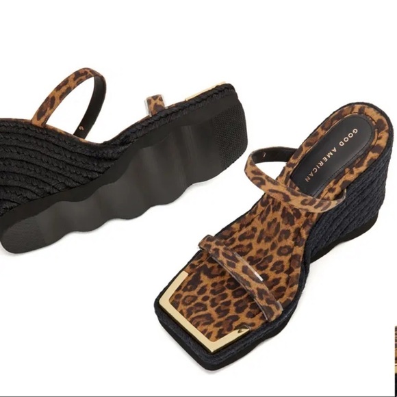 Espadrille Wedge Sandal GOOD AMERICAN Size 9.5 - Picture 3 of 7